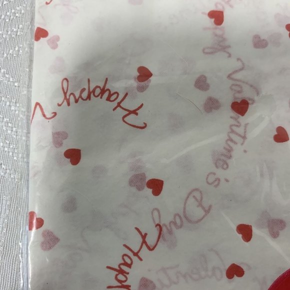 Valentines Day Red/White Hearts Gift Tissue Paper/ - Picture 4 of 7
